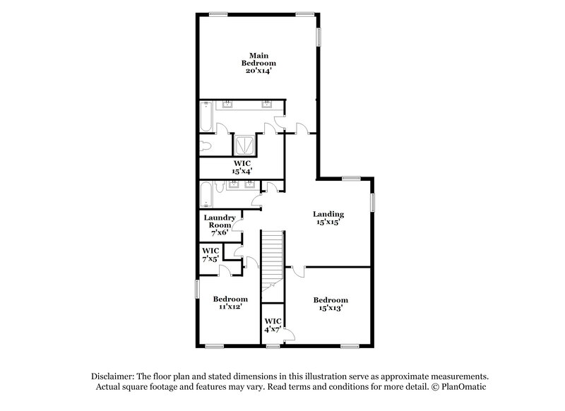 1,630/Mo, 1740 Addison Park Cove Cordova, TN 38016 Floorplan View 2