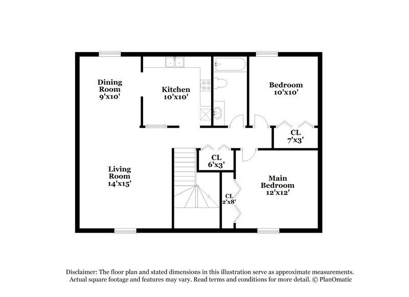 2,600/Mo, 7109 Centralia Rd Memphis, TN 38135 Floor Plan View 2