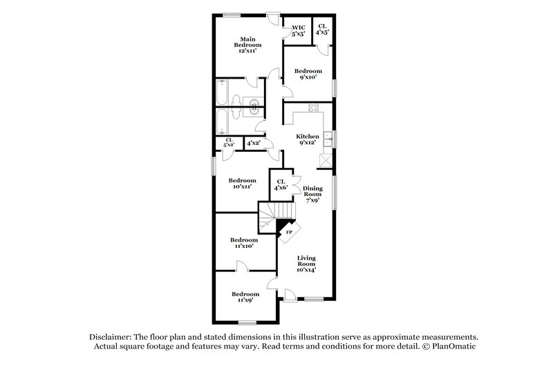 1,755/Mo, 7173 Charlton Way Cordova, TN 38018 Floor Plan View