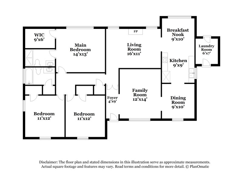 1,440/Mo, 5200 Scrivener Dr Memphis, TN 38134 Floor Plan View