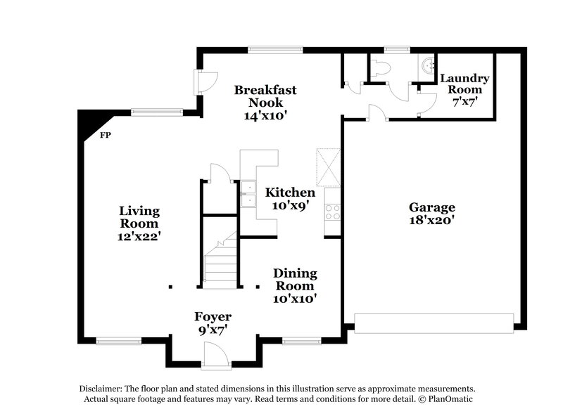 1,455/Mo, 4468 Cedar Ridge Ln Memphis, TN 38128 Floor Plan View