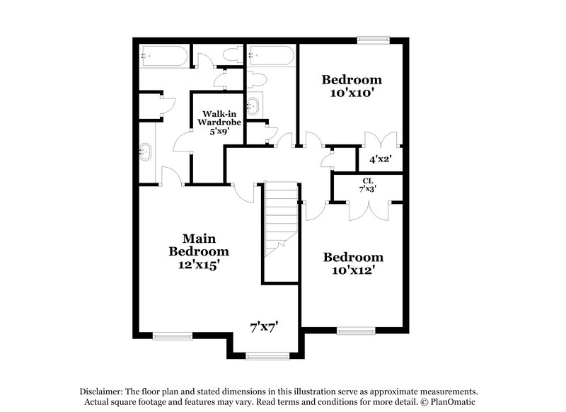 1,455/Mo, 4468 Cedar Ridge Ln Memphis, TN 38128 Floor Plan View 2