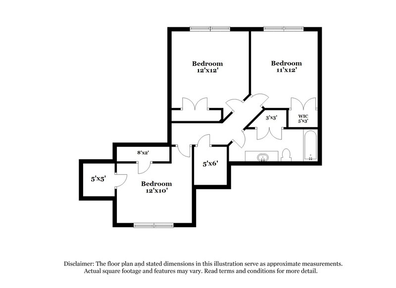 2,125/Mo, 8220 S Glynn Vale Cove Memphis, TN 38125 Floor Plan View 2