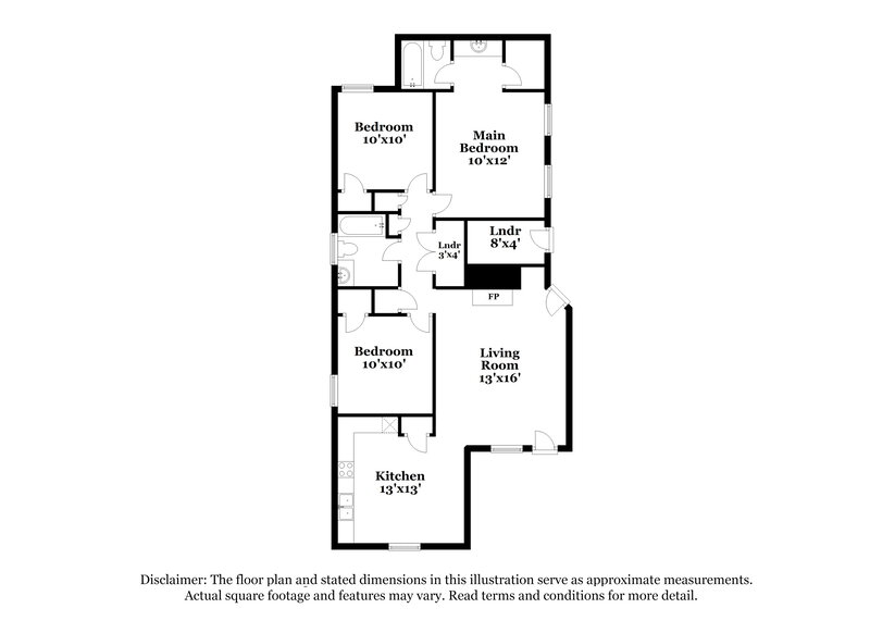 1,990/Mo, 3542 E Regency Park Circle Memphis, TN 38115 Floor Plan View