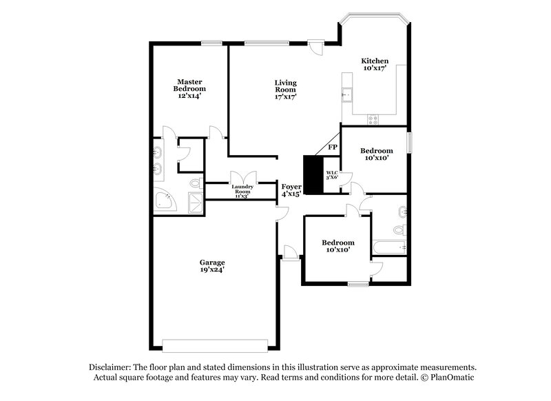 1,545/Mo, 8929 Fulton Cove Cordova, TN 38016 Floor Plan View
