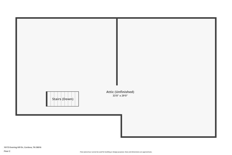 1,720/Mo, 10173 Evening Hill Cordova, TN 38016 Floor Plan View 2