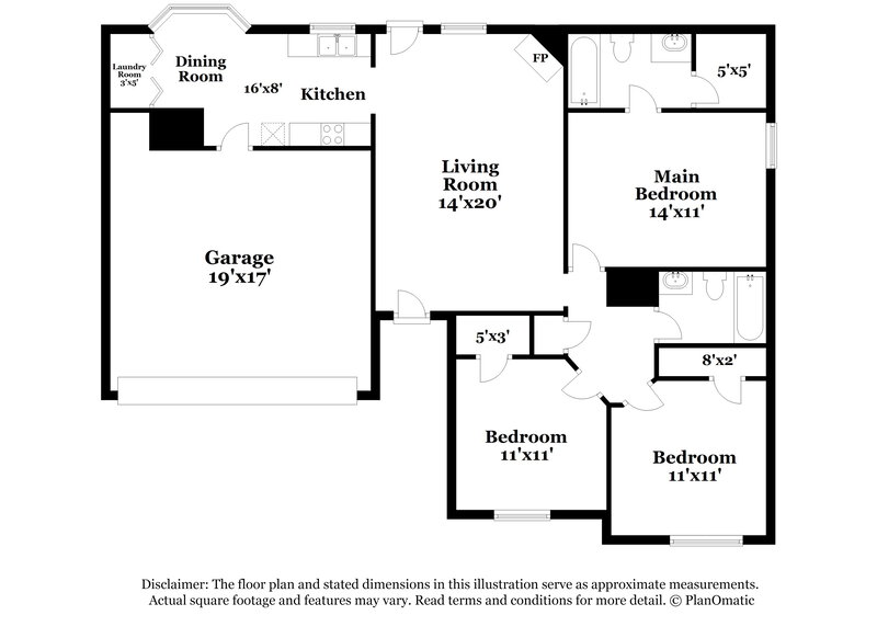 1,490/Mo, 7571 Spring Morning Ct Memphis, TN 38125 Floor Plan View