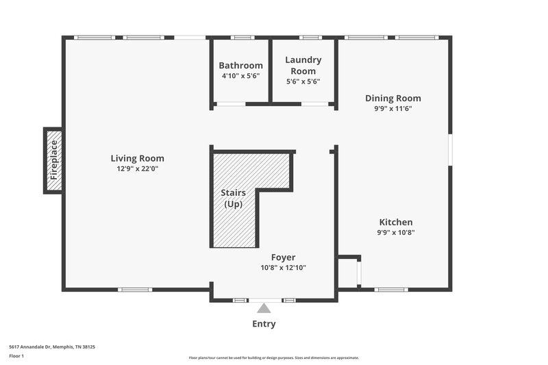 1,920/Mo, 5617 Annandale Dr Memphis, TN 38125 Floorplan View 2