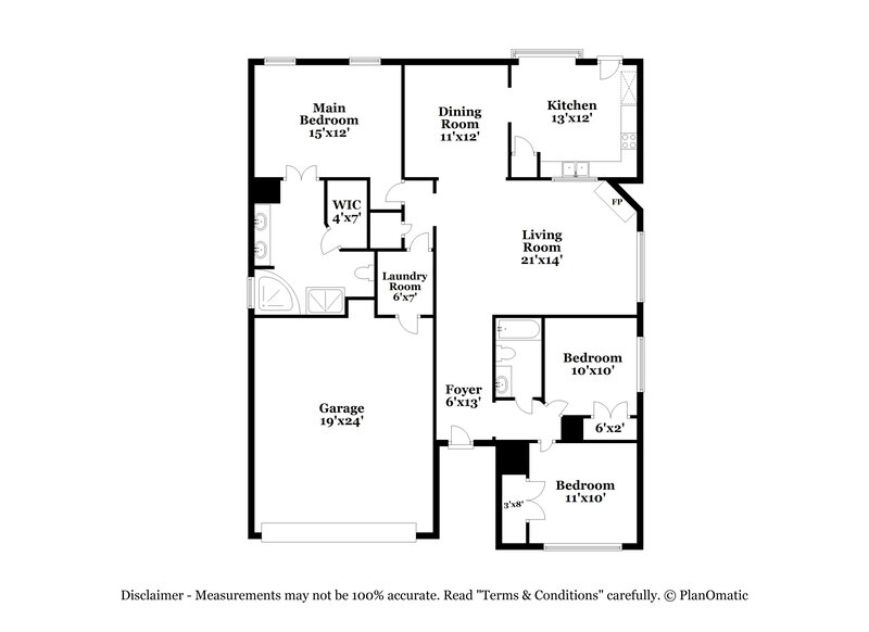 2,155/Mo, 4941 Wemberley Dr Memphis, TN 38125 Floor Plan View