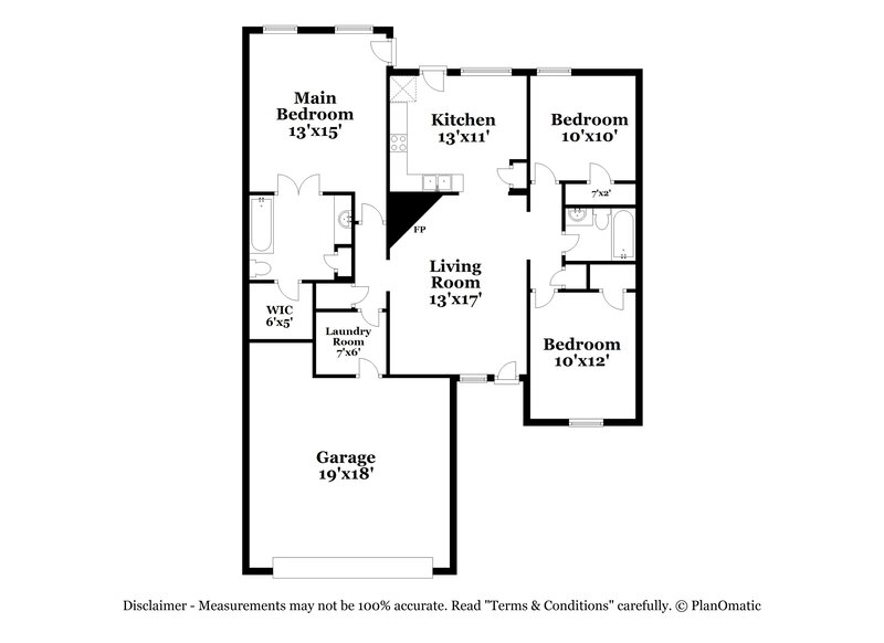 1,655/Mo, 9903 Allen Pkwy N Olive Branch, MS 38654 Floor Plan View
