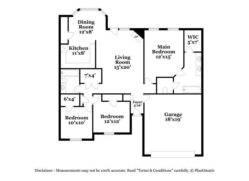 1,560/Mo, 6093 Wills Way Circle S Walls, MS 38680 Floor Plan View