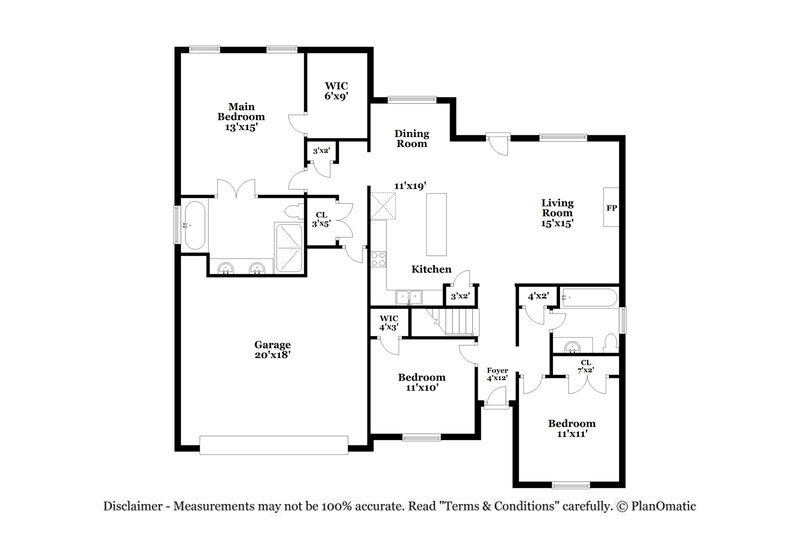 2,050/Mo, 4284 Faber Rd Olive Branch, MS 38654 Floorplan View 2