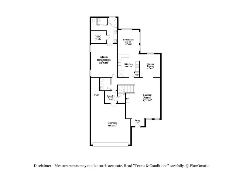 1,940/Mo, 9702 Tributary Cv Memphis, TN 38002 Floor Plan View