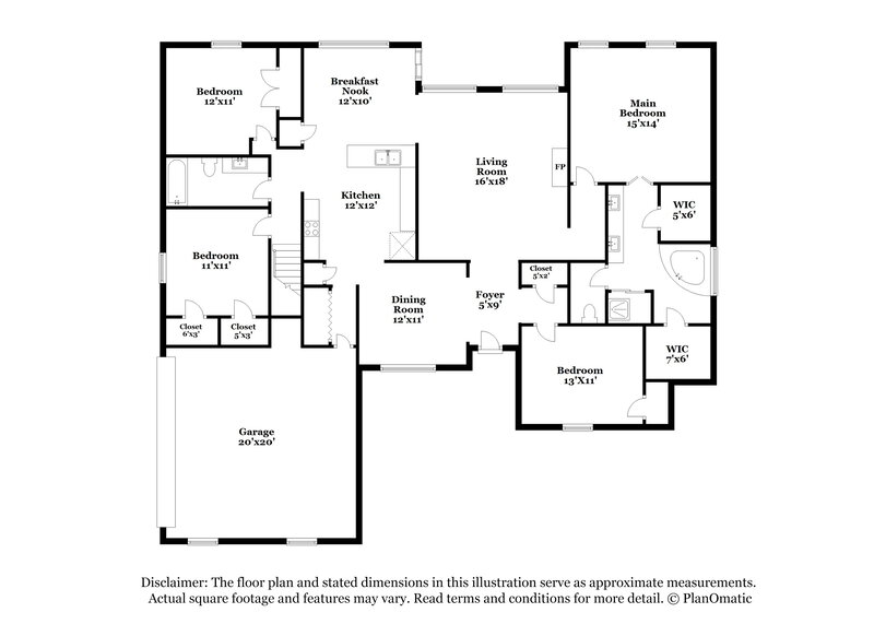 2,105/Mo, 1418 Leery Cv Cordova, TN 38016 Floor Plan View