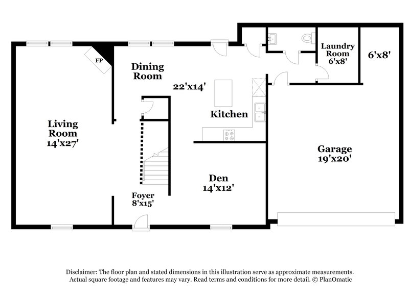 2,080/Mo, 7620 Dexter Hollow Dr Cordova, TN 38016 Floor Plan View