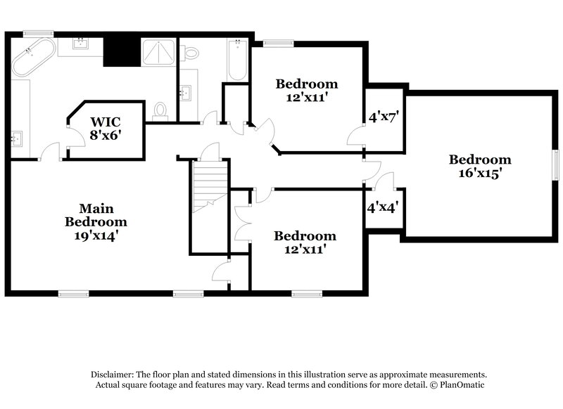 2,080/Mo, 7620 Dexter Hollow Dr Cordova, TN 38016 Floor Plan View 2