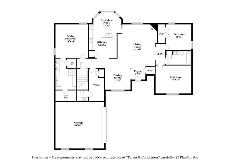 2,115/Mo, 7115 Pipe Dream Cv Southaven, MS 38671 Floor Plan View