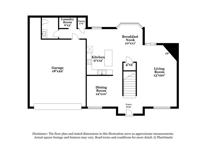 2,155/Mo, 2793 Oak Barn Ln Cordova, TN 38016 Floor Plan View