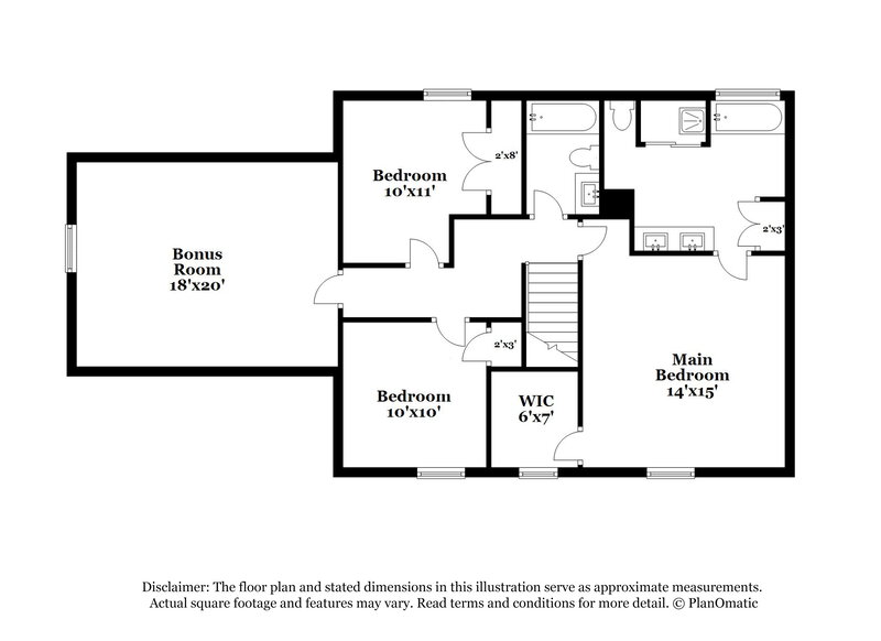 2,155/Mo, 2793 Oak Barn Ln Cordova, TN 38016 Floor Plan View 2