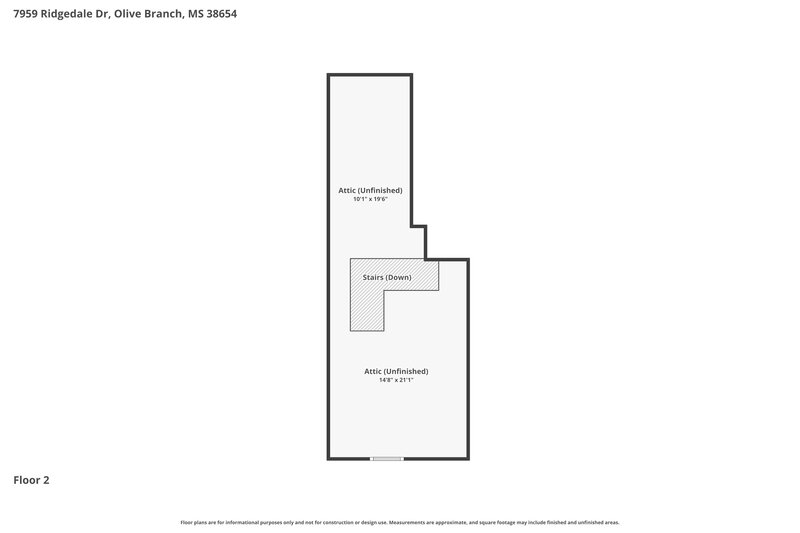 1,890/Mo, 7959 Ridgedale Dr Olive Branch, MS 38654 Floor Plan View 2