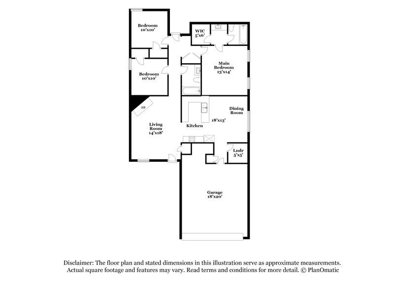 1,565/Mo, 10095 Cross Hill Dr Cordova, TN 38018 Floor Plan View