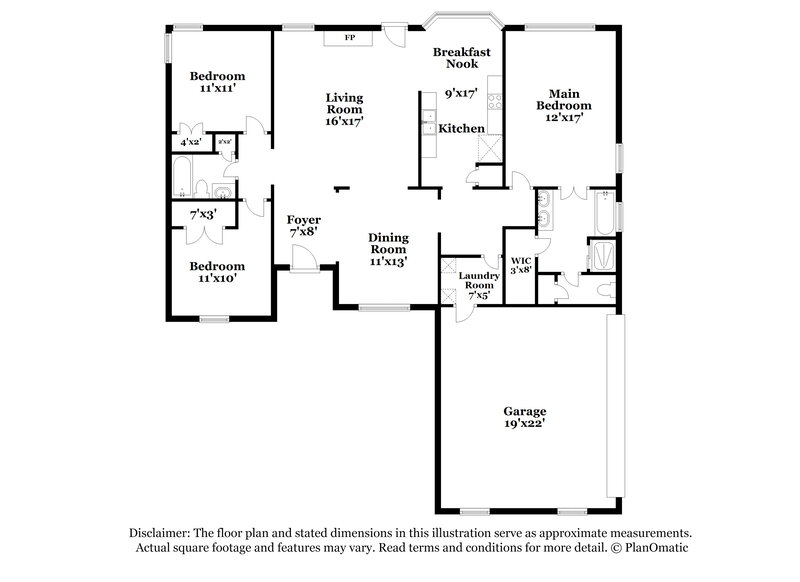 1,840/Mo, 20 Cypress Grove Cv Oakland, TN 38060 Floorplan View