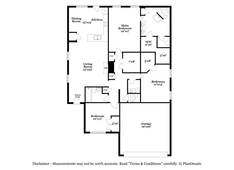2,940/Mo, 8105 Aiden Rd Southaven, MS 38671 Floor Plan View 2