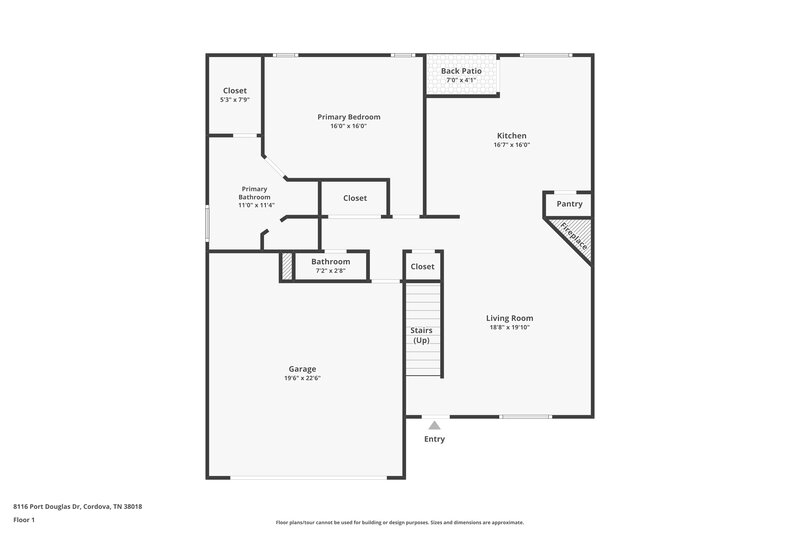2,760/Mo, 8116 Port Douglas Dr Memphis, TN 38018 Floor Plan View