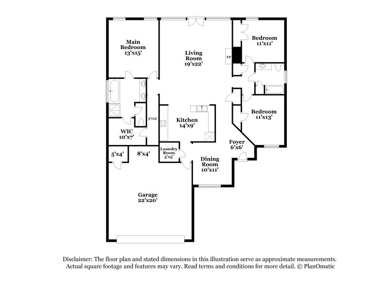 2,010/Mo, 3110 Logans Loop Hernando, MS 38632 Floor Plan View