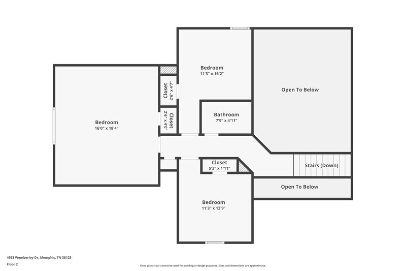 3,030/Mo, 4953 Wemberley Dr Memphis, TN 38125 Floorplan View 2