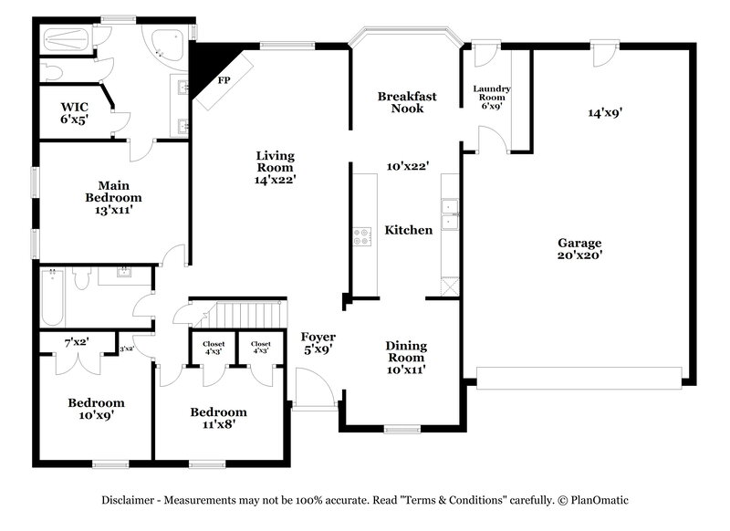 2,215/Mo, 3667 Tiffany Oaks Ln Bartlett, TN 38135 Floor Plan View 2