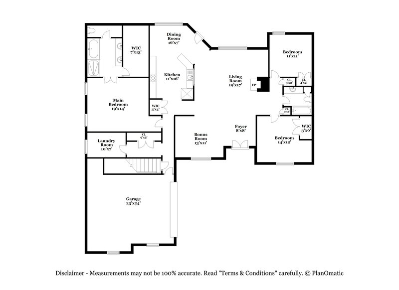 2,370/Mo, 3547 Thorn Tree Ln Southaven, MS 38672 Floor Plan View