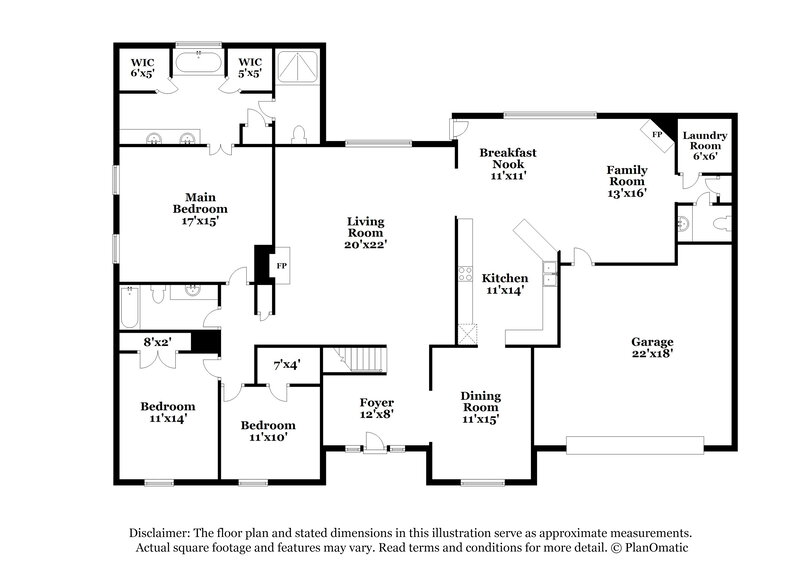 2,410/Mo, 9012 Brent Ln Cordova, TN 38016 Floor Plan View