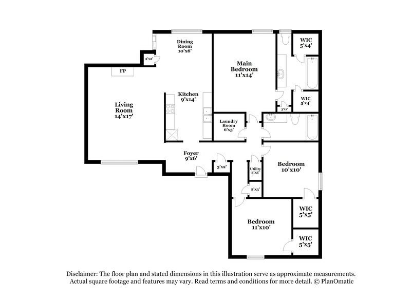 2,530/Mo, 3085 Lauren Dr Bartlett, TN 38133 Floor Plan View