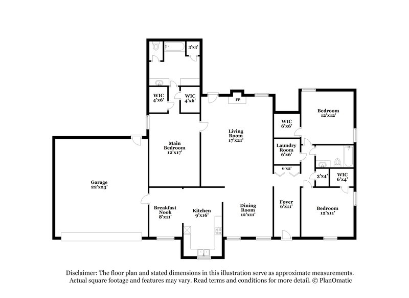 1,720/Mo, 250 German Creek Cv Cordova, TN 38018 Floor Plan View