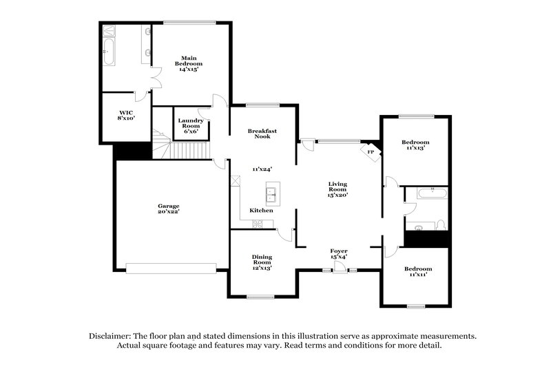 3,350/Mo, 7885 Meadow Ridge Ln Olive Branch, MS 38654 Floor Plan View
