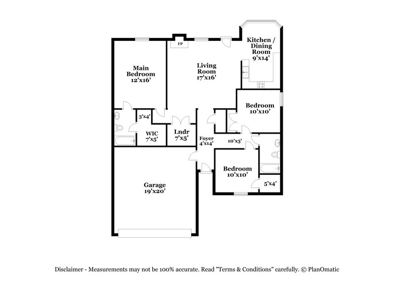1,565/Mo, 9301 Charly Hill Ln Cordova, TN 38016 Floor Plan View