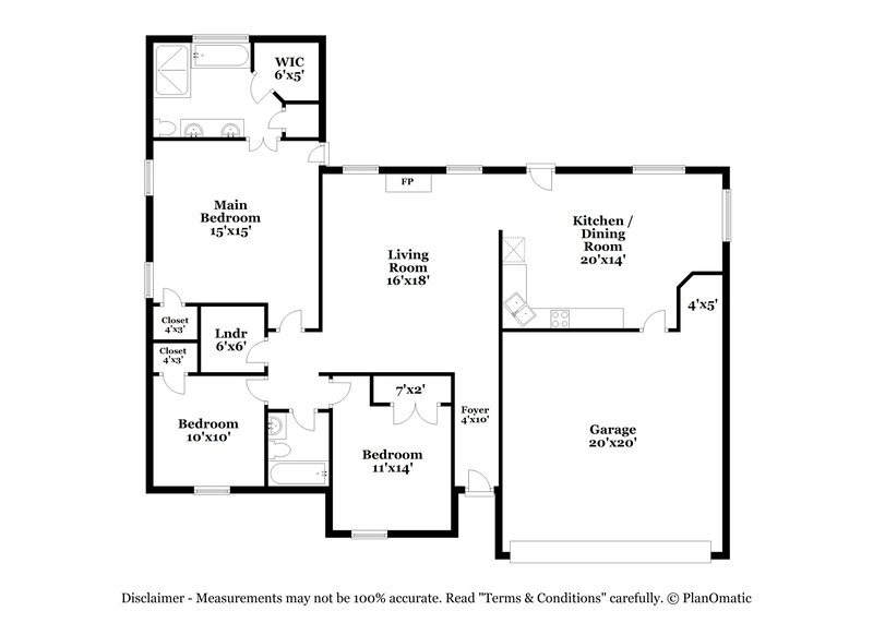 1,855/Mo, 7976 Tankard Dr Memphis, TN 38125 Floorplan View