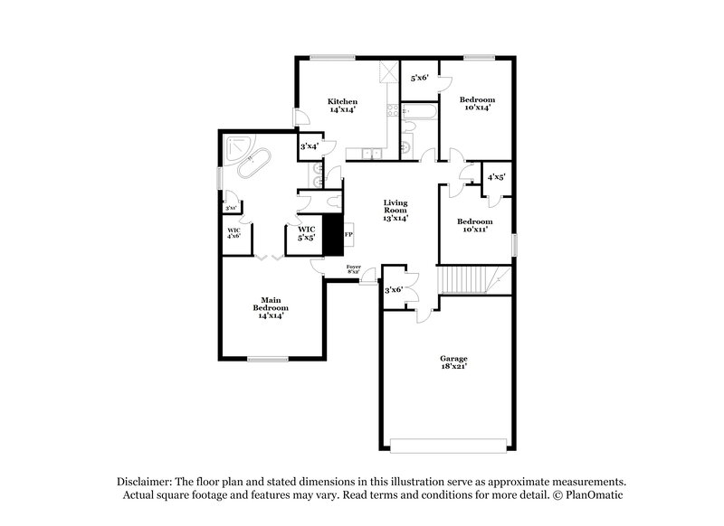 1,965/Mo, 5393 Holly Ridge Drive Horn Lake, MS 38637 Floor Plan View