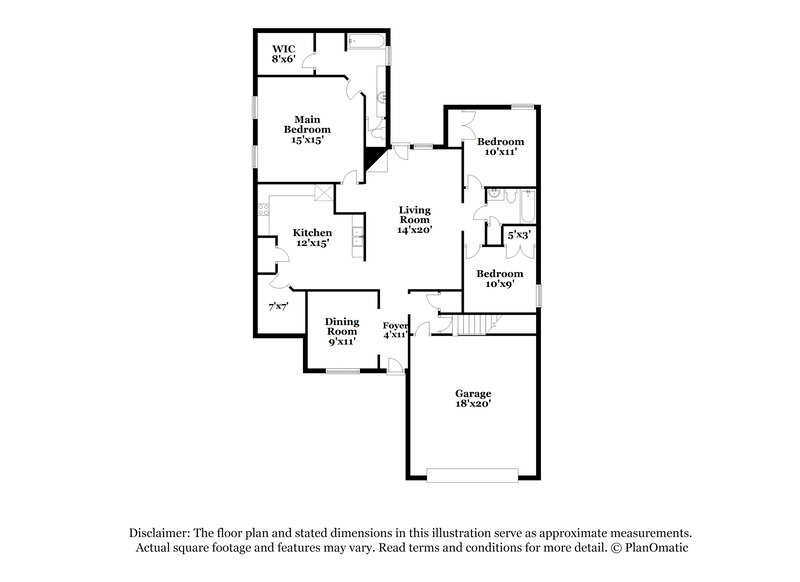 1,840/Mo, 340 E Oak Grove Rd Hernando, MS 38632 Floor Plan View