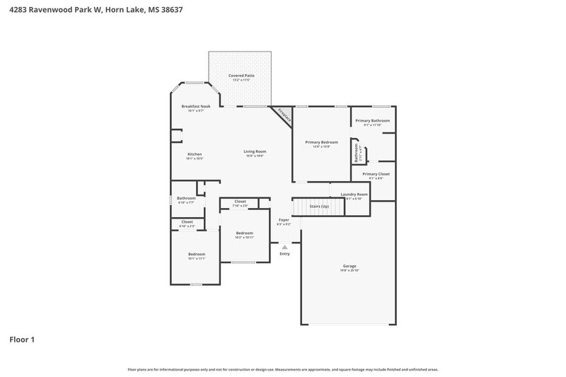 1,920/Mo, 4283 Ravenwood Park W Horn Lake, MS 38637 Floor Plan View