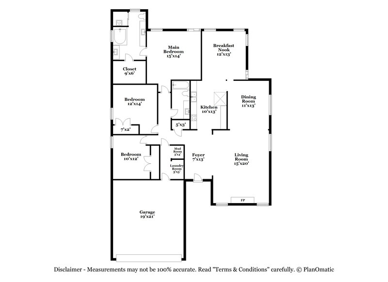 2,295/Mo, 4114 Course View Cv Bartlett, TN 38135 Floor Plan View