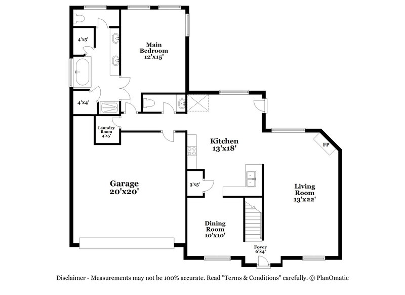 1,825/Mo, 7411 Winston Cv Walls, MS 38680 Floor Plan View