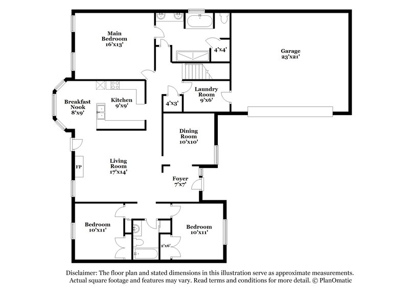 2,155/Mo, 1236 Biloxi St Hernando, MS 38632 Floor Plan View