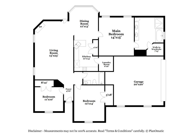 2,590/Mo, 4278 Edmonton St Horn Lake, MS 38637 Floor Plan View