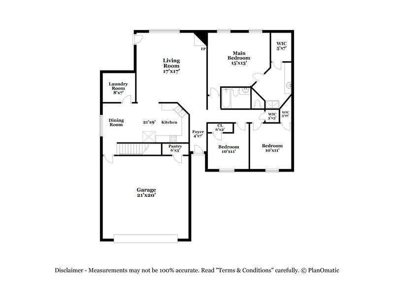 1,850/Mo, 7667 Fox Terrace Cv Olive Branch, MS 38654 Floor Plan View