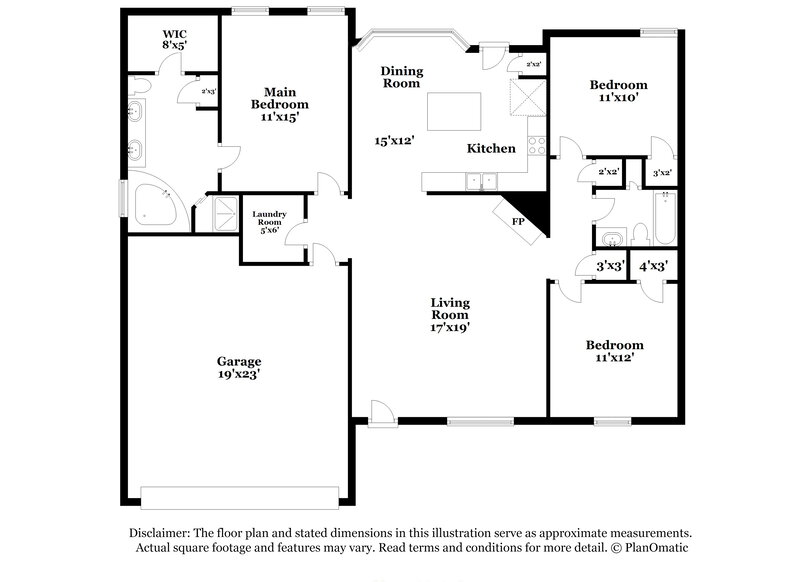 1,650/Mo, 35 Center Oak Dr Oakland, TN 38060 Floor Plan View