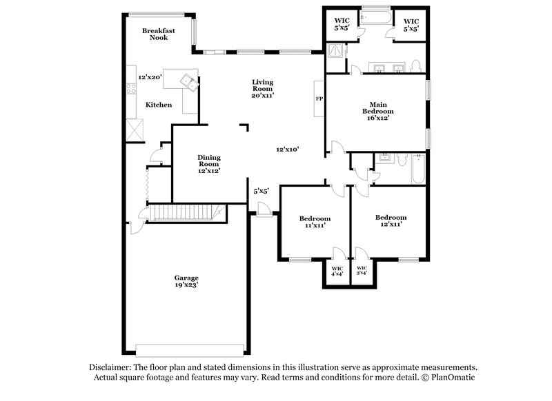 2,265/Mo, 5370 Mahogany Ridge Dr Arlington, TN 38002 Floor Plan View