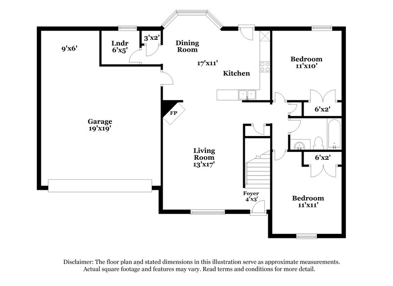 2,385/Mo, 7140 Hunters Forest Dr Olive Branch, MS 38654 Floor Plan View