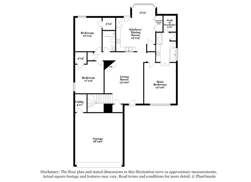 1,960/Mo, 9947 Stage Run Dr Olive Branch, MS 38654 Floorplan View